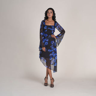 GRACE DRESS IN MINDNIGHT BLOOM PRINT