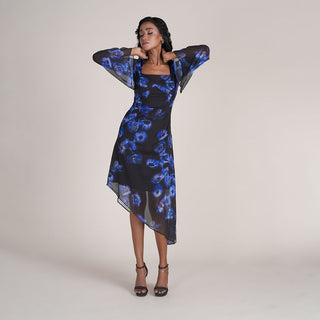 GRACE DRESS IN MINDNIGHT BLOOM PRINT
