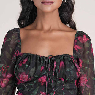 EDEN DRESS IN BLUSH WILD PRINT