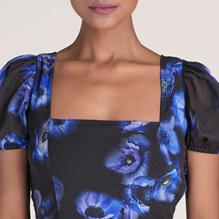 CELESTE DRESS IN MIDNIGHT BLOOM PRINT