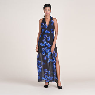 DAWN DRESS IN MIDNIGHT BLOOM PRINT