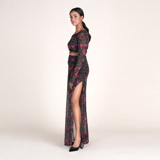 ELAINA SET IN BLUSH WILD PRINT