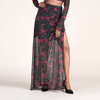 ELAINA SKIRT IN BLUSHWILD PRINT