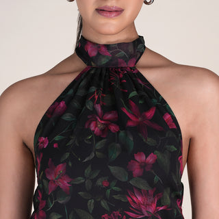 AURORA DRESS IN BLUSH WILD PRINT