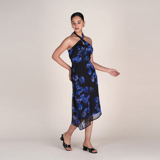 IRIS DRESS IN MIDNIGHT BLOOM