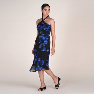 IRIS DRESS IN MIDNIGHT BLOOM