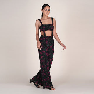 SAGE JUMPSUIT IN BLUSH WILD PRINT