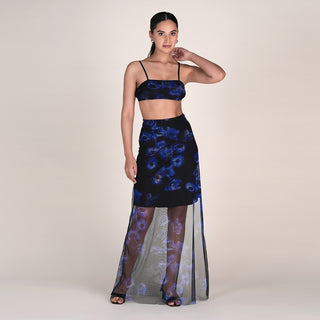 IVY SET IN MIDNIGHT BLOOM PRINT