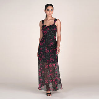 SERAPH DRESS IN BLUSH WILD PRINT