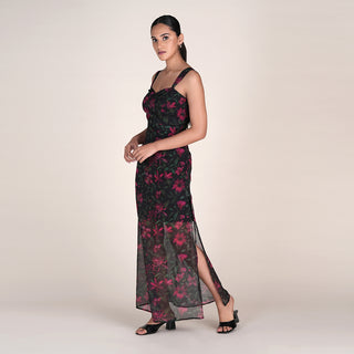 SERAPH DRESS IN BLUSH WILD PRINT