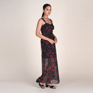 SERAPH DRESS IN BLUSH WILD PRINT